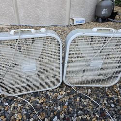 2 Lasko Box Fans 20"