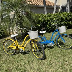 2 Beautiful Townie 3i Beach Cruisers