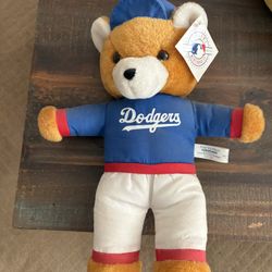 Los Angeles Dodgers Vintage Plush Bear (MLB)