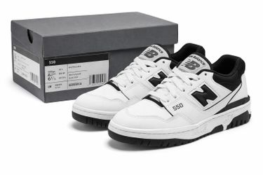 👟 New Balance 550 – White / Black (Kids / Youth)  Brand: New Balance Model: 550 Style Code: GSB550CA Color: White / Black Condition: New (with box) S