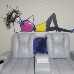 A Women Relaxing (Metal Art)