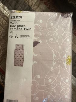 Blanket and pillow cover; twin size