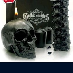 Gothic Black Candle Set