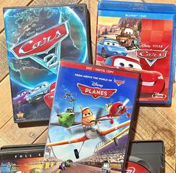 6 DVD COLLECTION: PAIR OF DISNEY PIXAR CARS DVDS , CARS 2 DVD