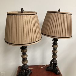 Two Vintage Style Matching Lamps