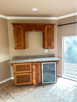 Bar Cabinets with Granite Countertop OBO