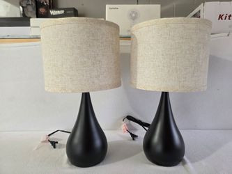 2 modern lamps 18"