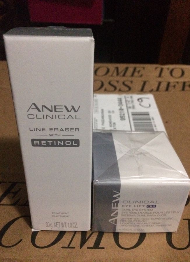 Anew Clinical Line Eraser with Retinol Serum and Eye Lift Pro Gel