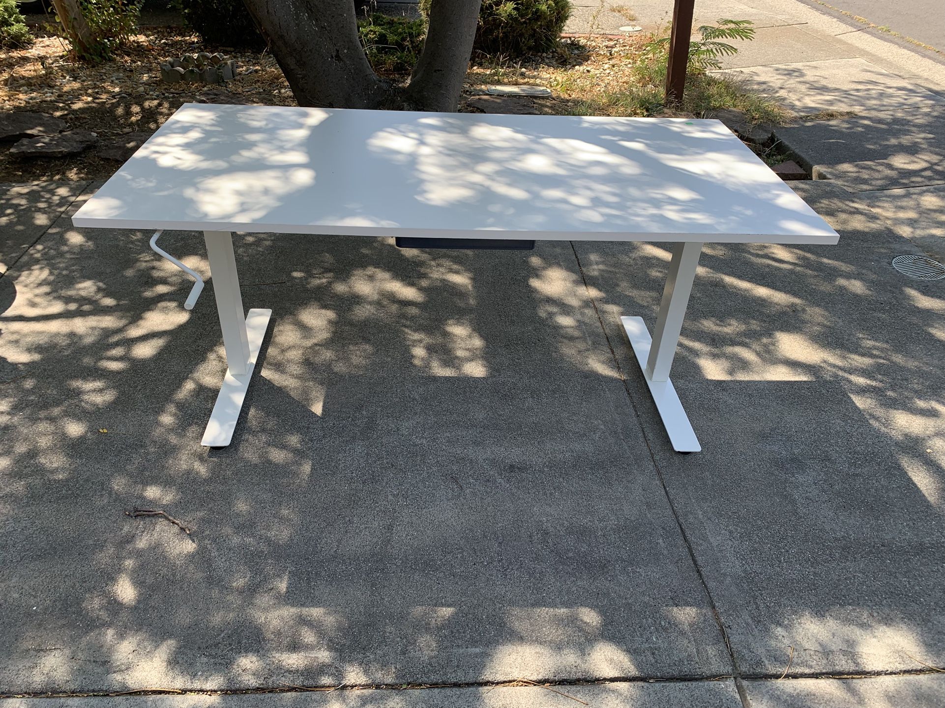 Ikea 63” x 31” adjustable height desk / table