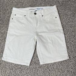Lincoln Outfitters Women's White Comfort Flex Denim Shorts Size 8