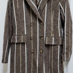 Anthropologie Cartonnier Coat, XS, Taupe, Lined, New with Tags