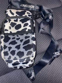 Cow print bottle holder