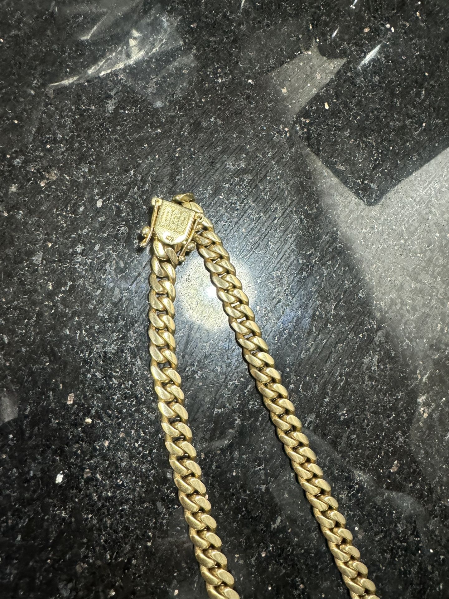 Miami Cuban Link Necklace 14k Solid Gold. 14kt Chain. Cadena De Oro