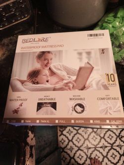 New Brand New Queen Waterproof Mattress Pad Bedlore Premium