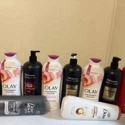 BODY WASH and  shampoo and conditioner 