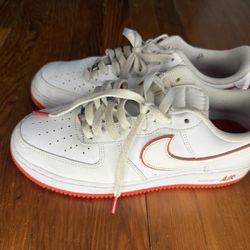 Nike Air Force 1'07 White Picante Red' (negotiable)