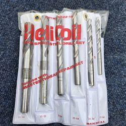 HeliCoil Tools 5522-15 SAE High Speed Steel Drill Set for Master Thread Repair