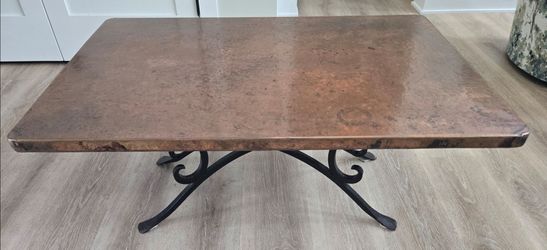 Hand Hammered Copper Coffee Table