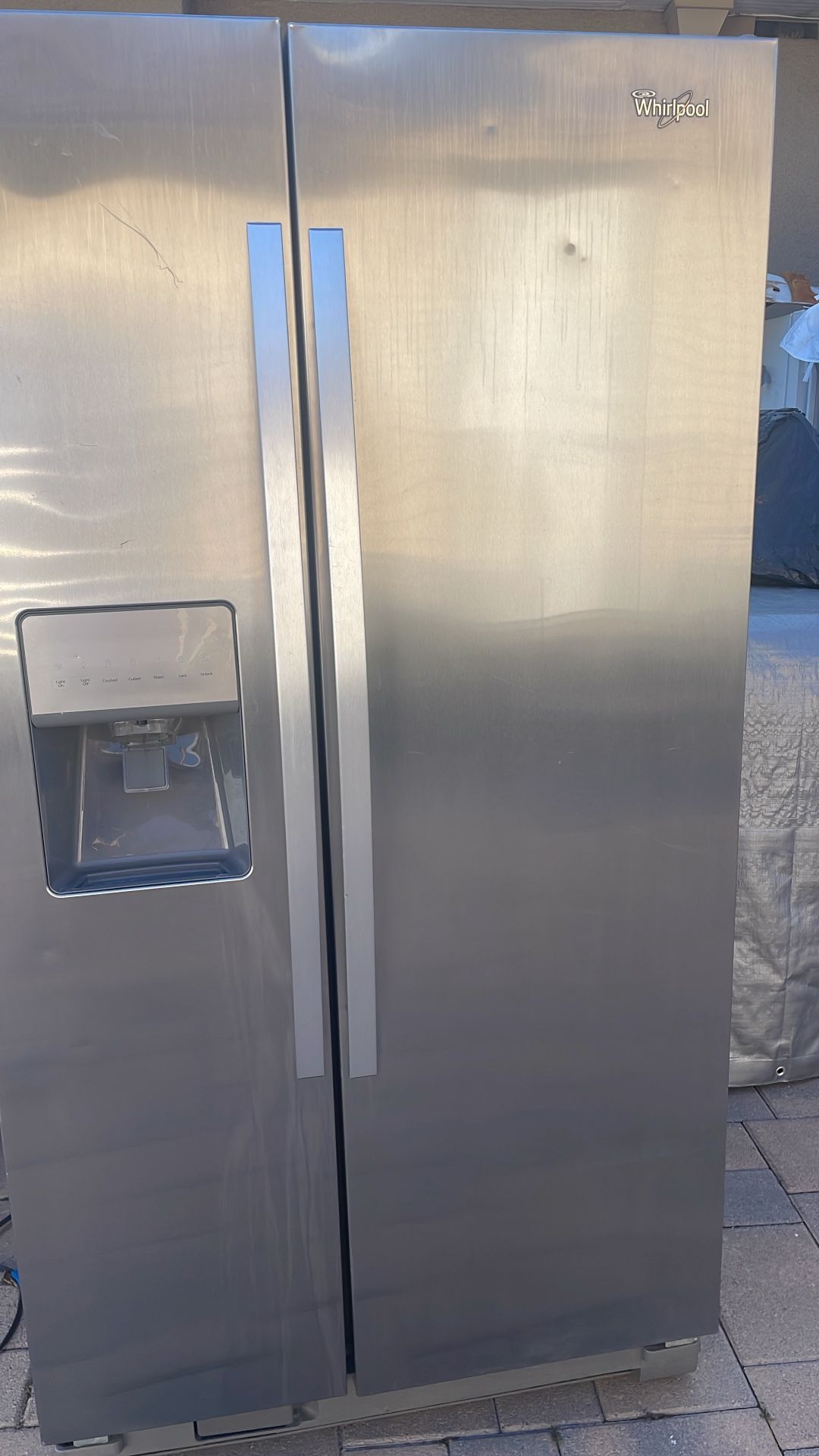 Stainless Whirlpool Refrigerator 