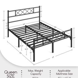 Bed Frame + Mattress 