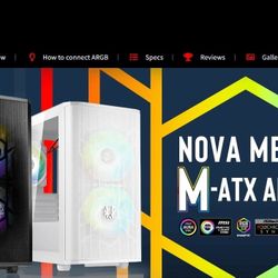 Bitfenix Nova Mesh M-ATX ARGB Desktop Computer Case