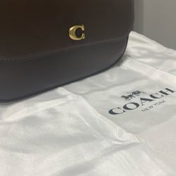Brown Coach Shoulder Bag