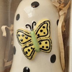 NEW Ceramic Bell with Butterfly