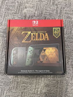 Nintendo Switch 2 The Legend of Zelda 40th Anniversary Edition Console System