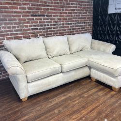 Delivery Available beige sectional sofa couch