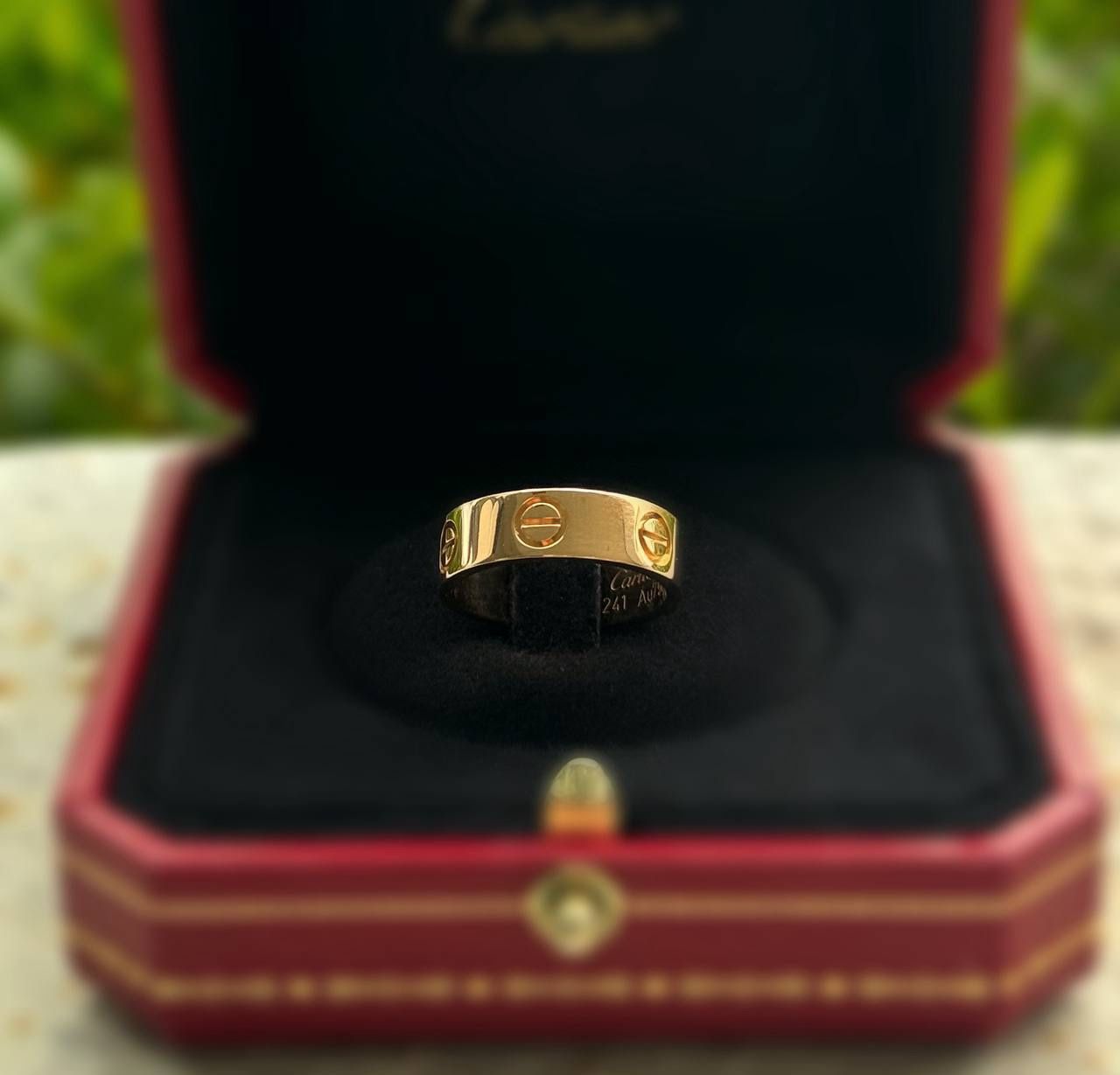 Cartier LOVE RING 18k Rose gold classic model size 50 box & outer & certificate
