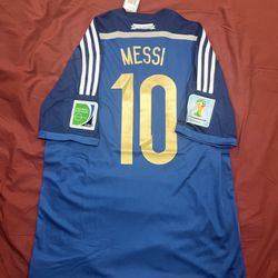 MESSI #10 ARGENTINA 2014 WC FINAL JERSEY