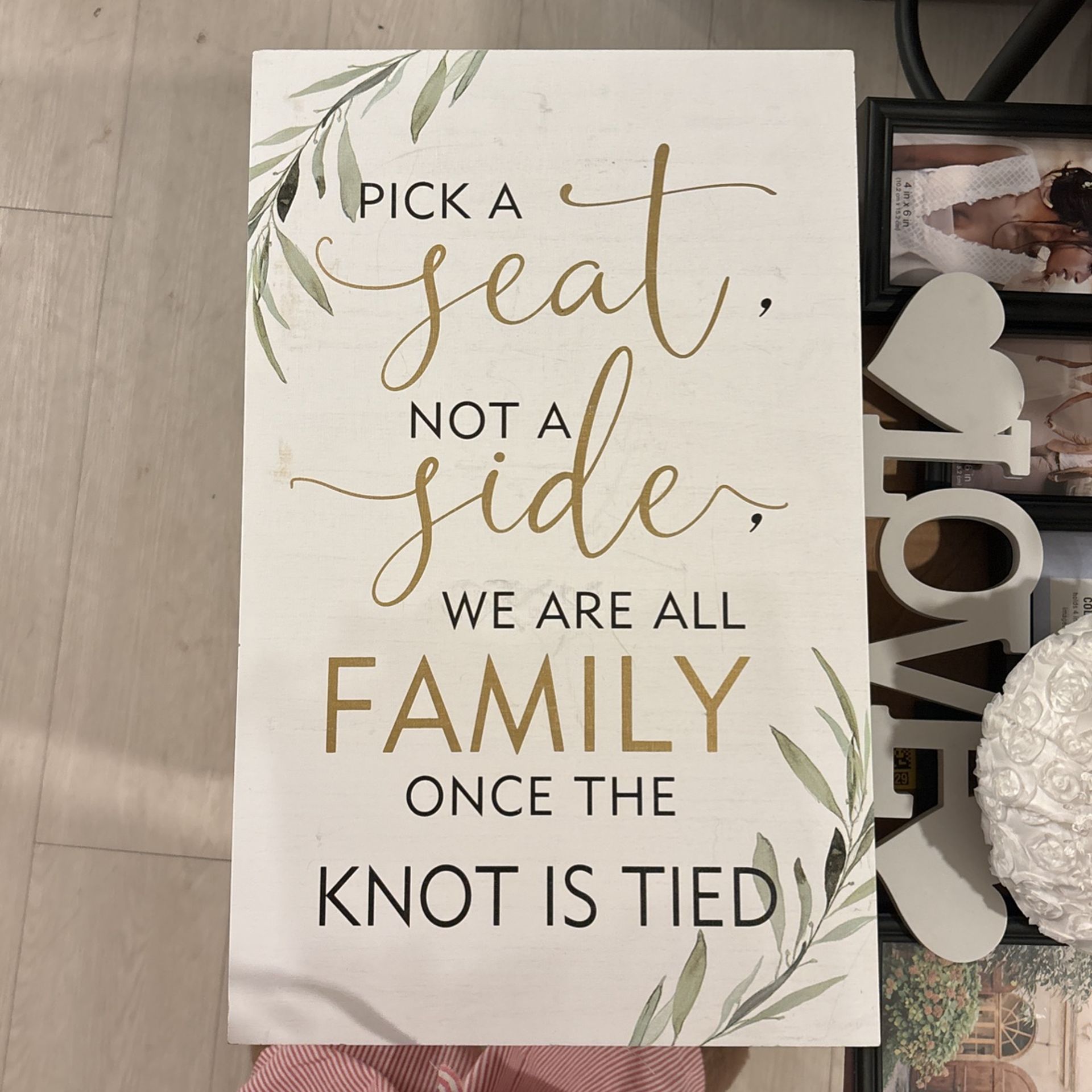 Wedding Signs and FG Basket