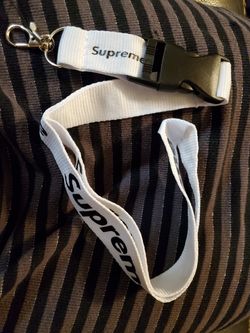 New Supreme lanyard keychain + bonus stickers