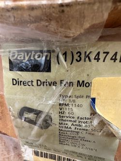 Direct drive fan motor