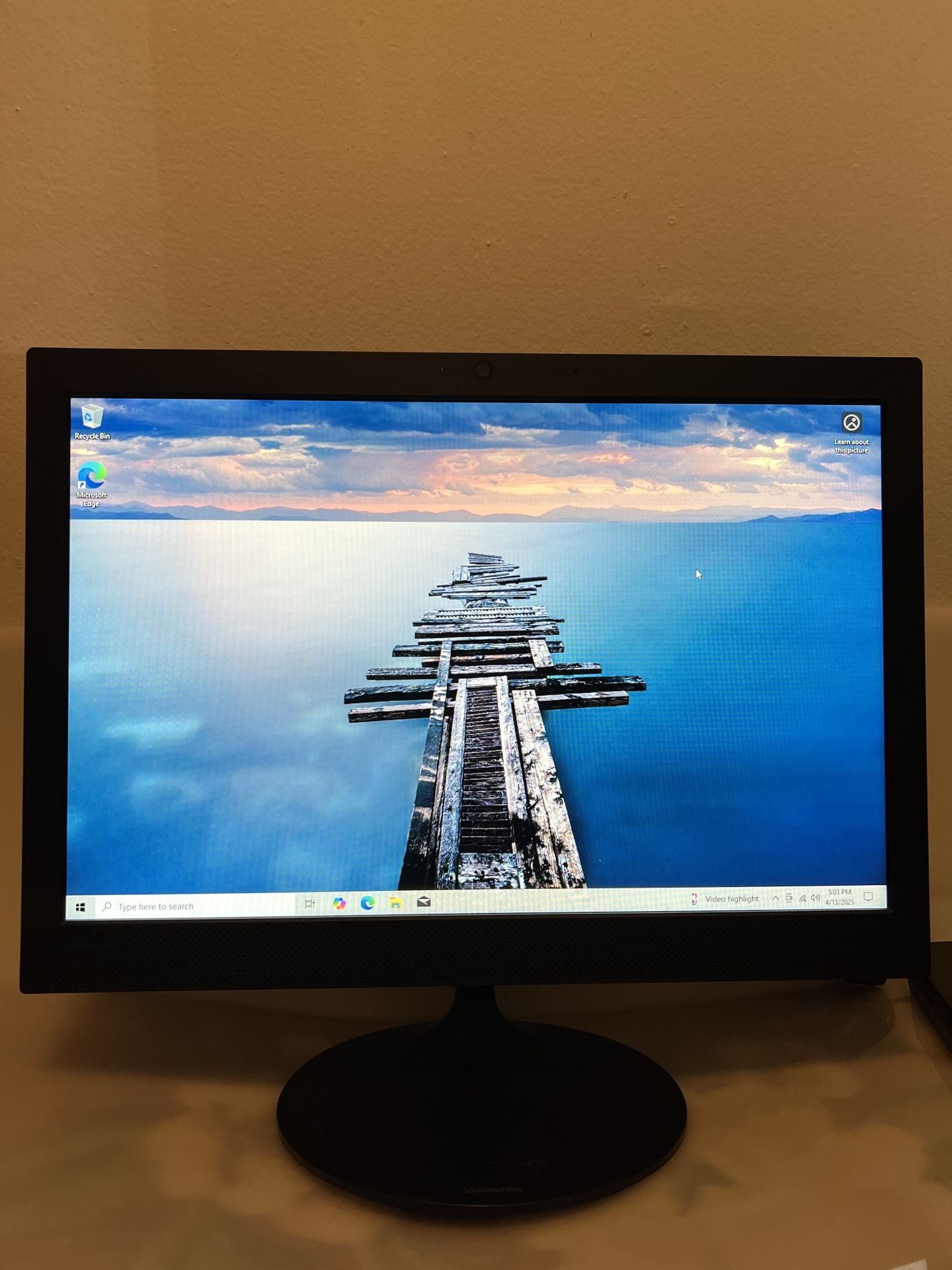 Lenovo all-in-one 19” PC