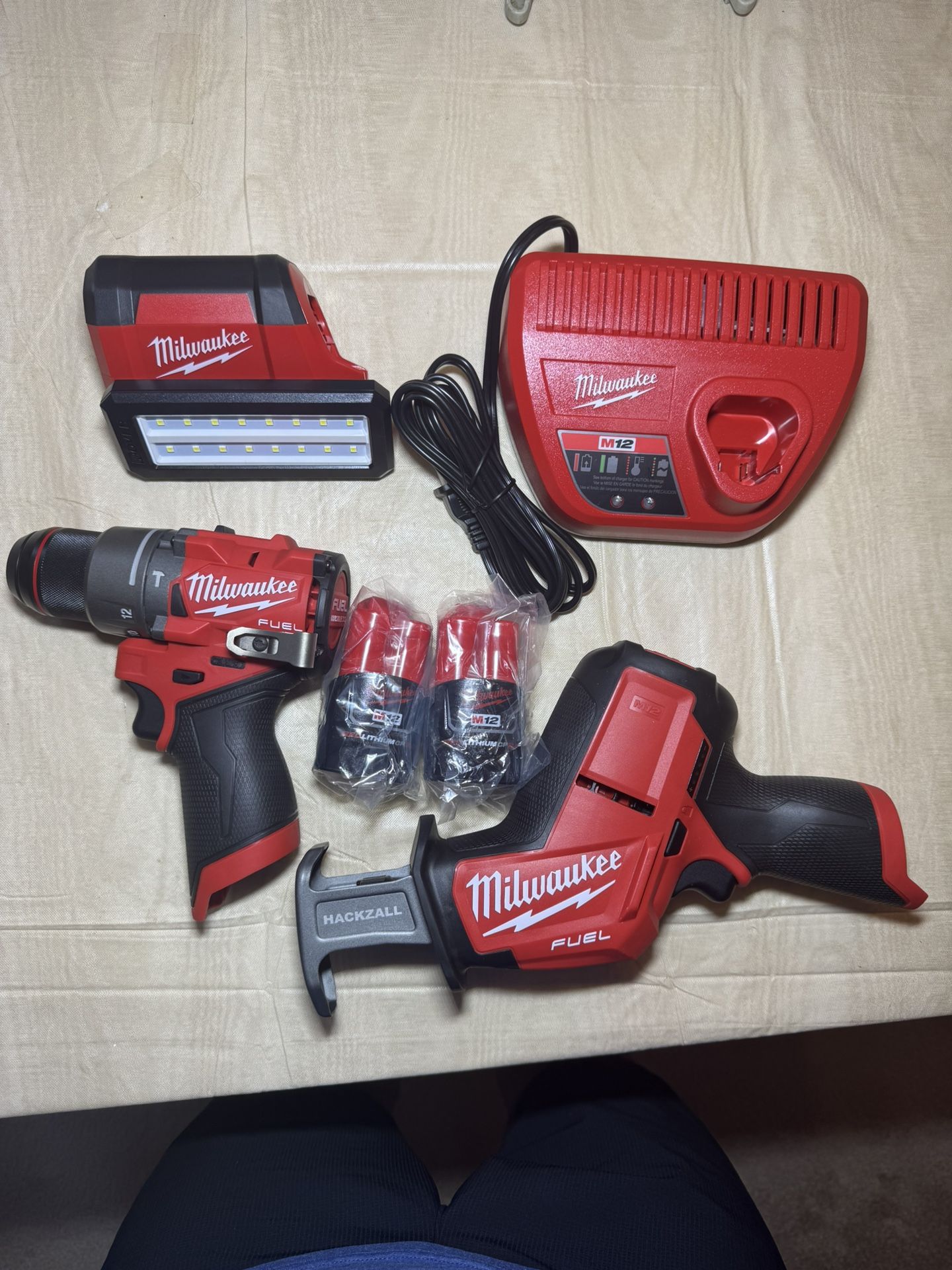 Milwaukee M12 Fuel Brushless Tools Hammer Drill Hackzall Light