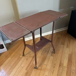 Vintage 1950s Steel Typewriter Table Toledo Guild Dual Drop 