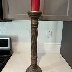 Vintage Candle Holder + Candle 