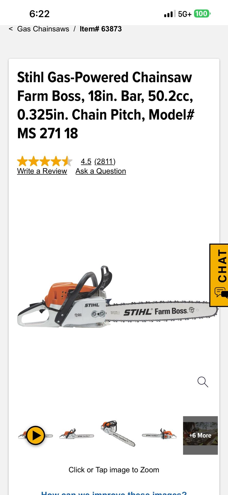 Still 18 Inch Farm Boss Chainsaw With Case