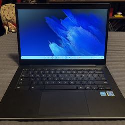 Silver Samsung Galaxy Chromebook Go