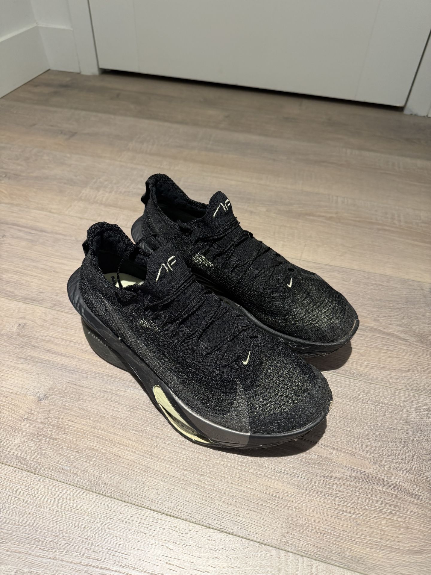 Nike Alphafly 3 Premium – Size 10.5M / 12W – Black/Olive Aura – Excellent Condition