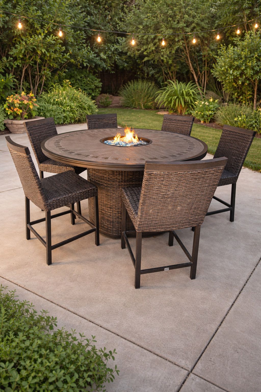 Agio Conway 7piece Fire High Dining Set
