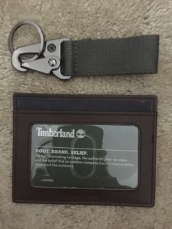 Brand New Open Box Timberland Card Case And Earbud Holder Key Fob