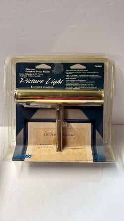 7” Brass light fixture