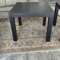 2 Black End Tables
