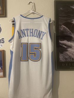 Team Carmelo Anthony Denver Nuggets Sewn #15 Jerse
