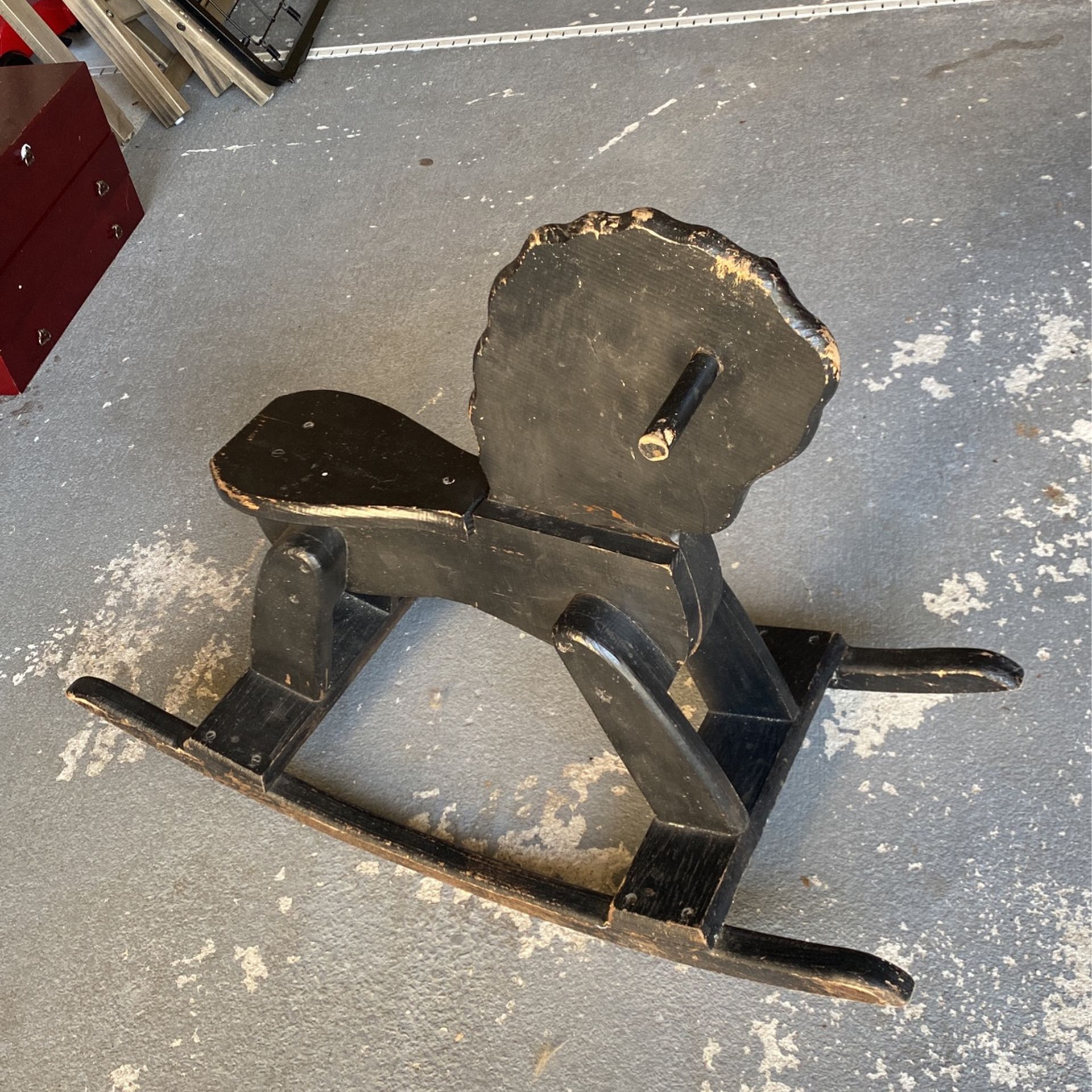 Vintage Wooden Rocking Horse.