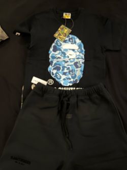 ESSENTIAL SHORTS + BAPE shirt $50 the set