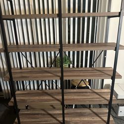 Wide Etagere Bookshelf