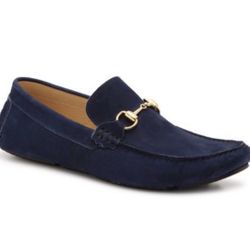 Mercanti Fiorentini Navy Nubuck Leather Loafer 9.5